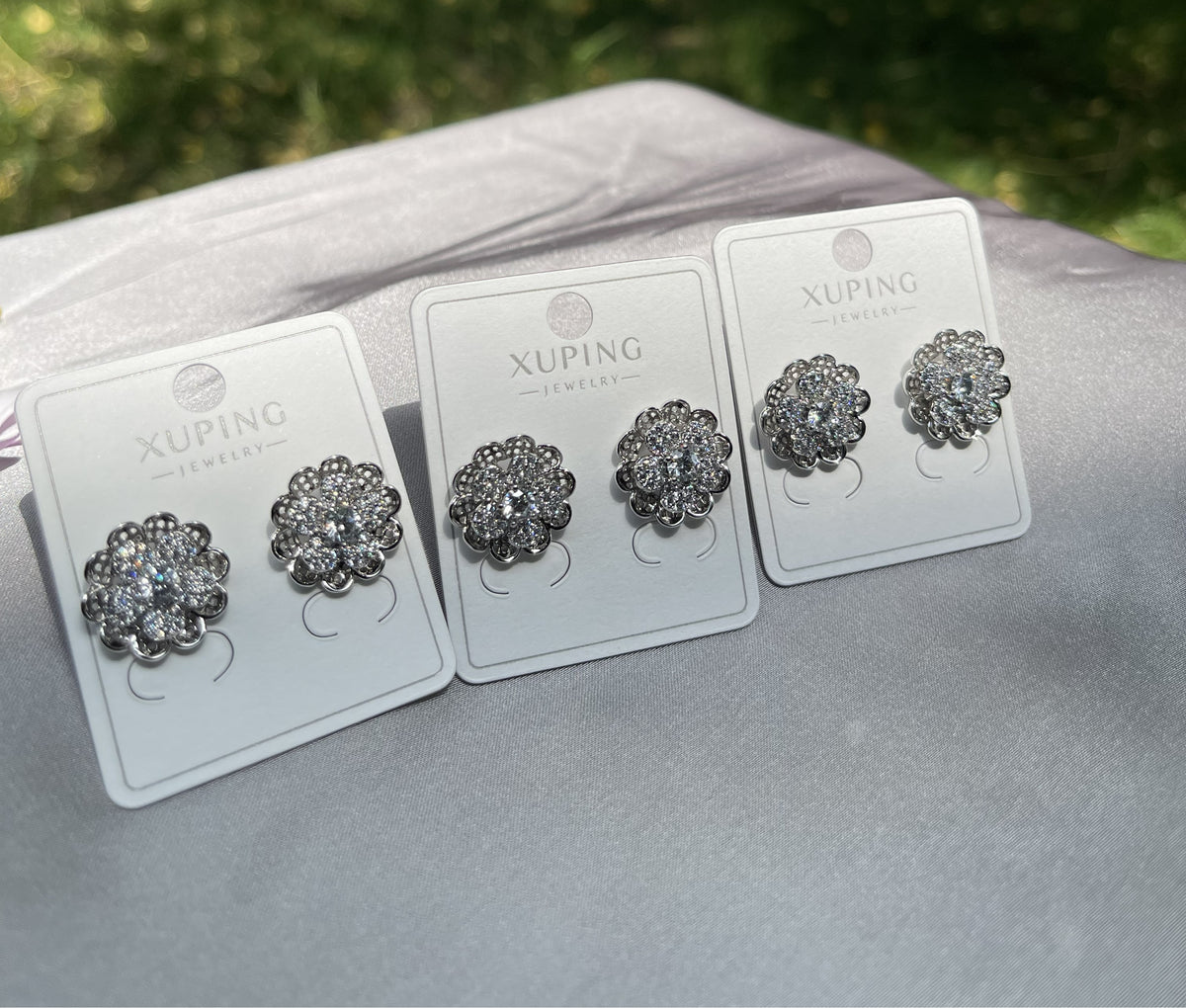 The Fleur Solitaire Crystal Studs