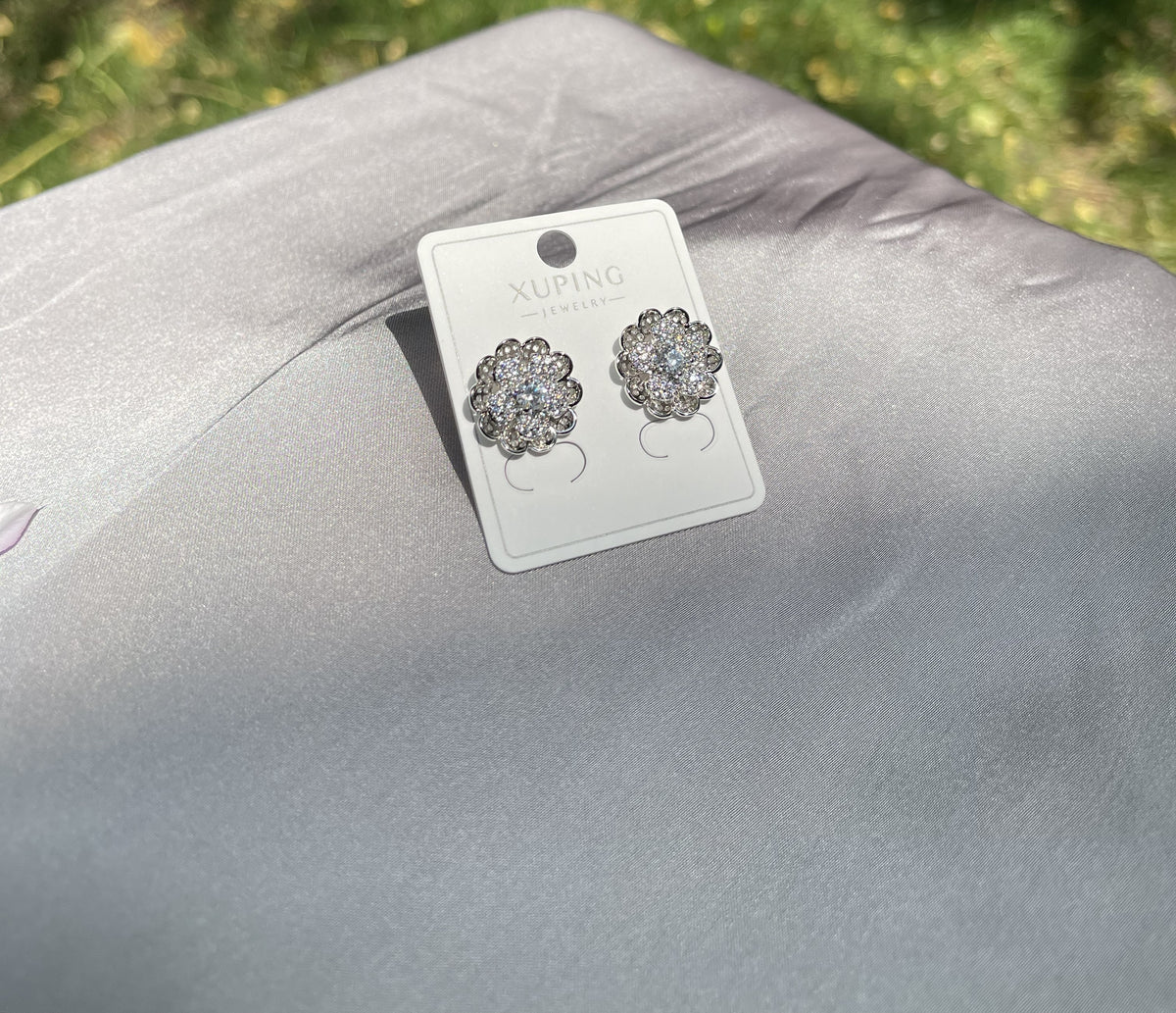 The Fleur Solitaire Crystal Studs