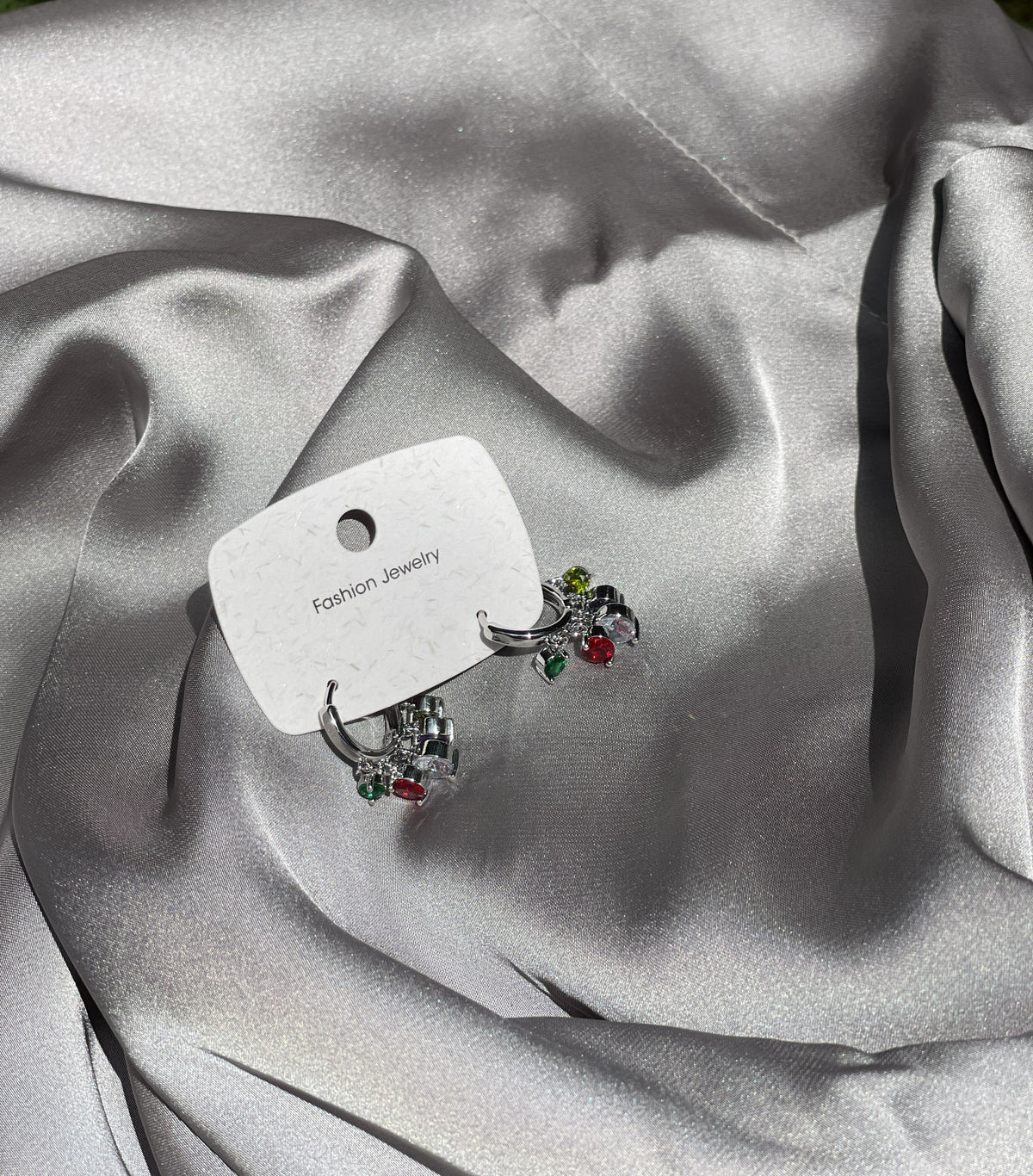 The Florence Multi-Charm Huggie Hoops