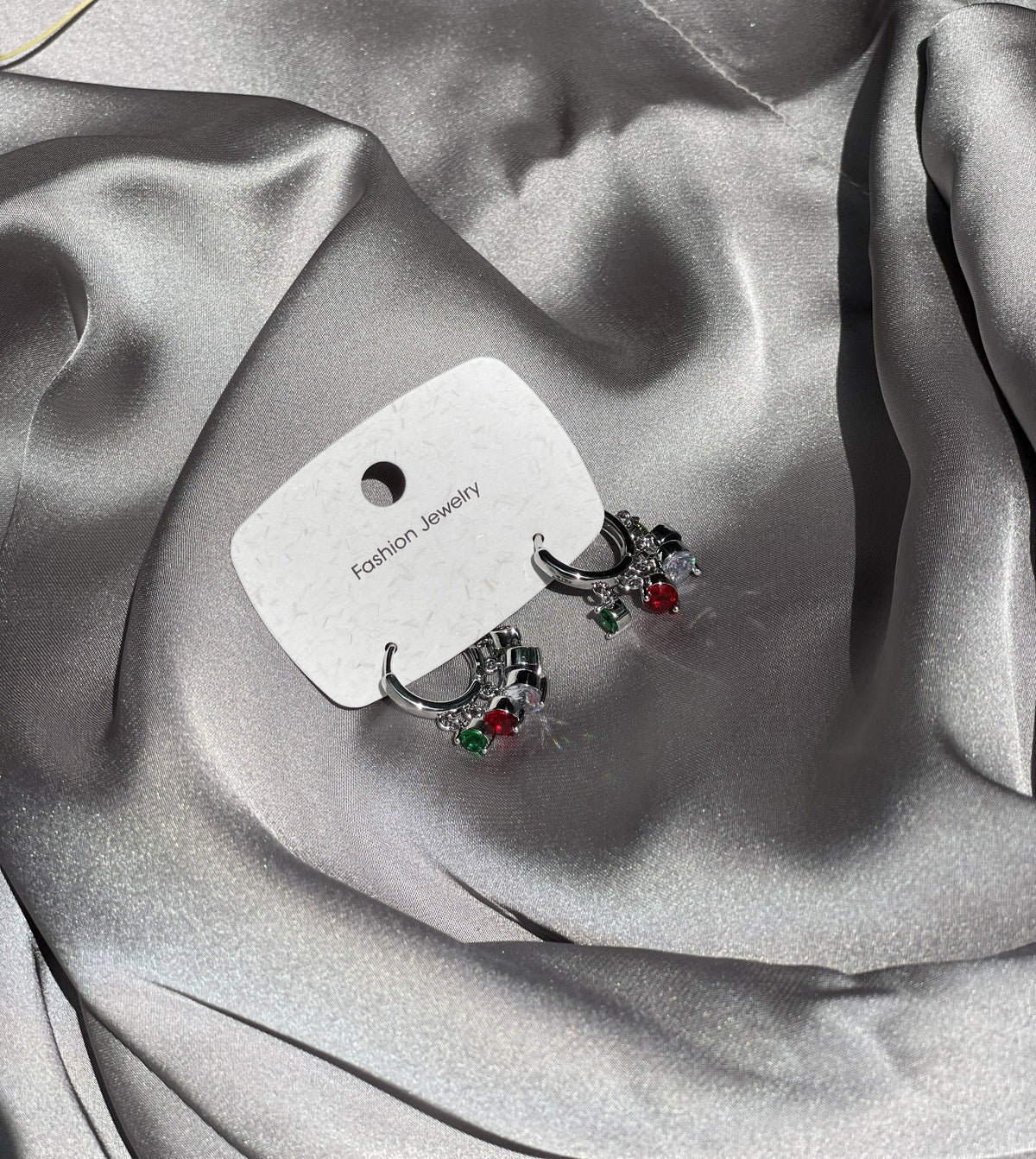 The Florence Multi-Charm Huggie Hoops