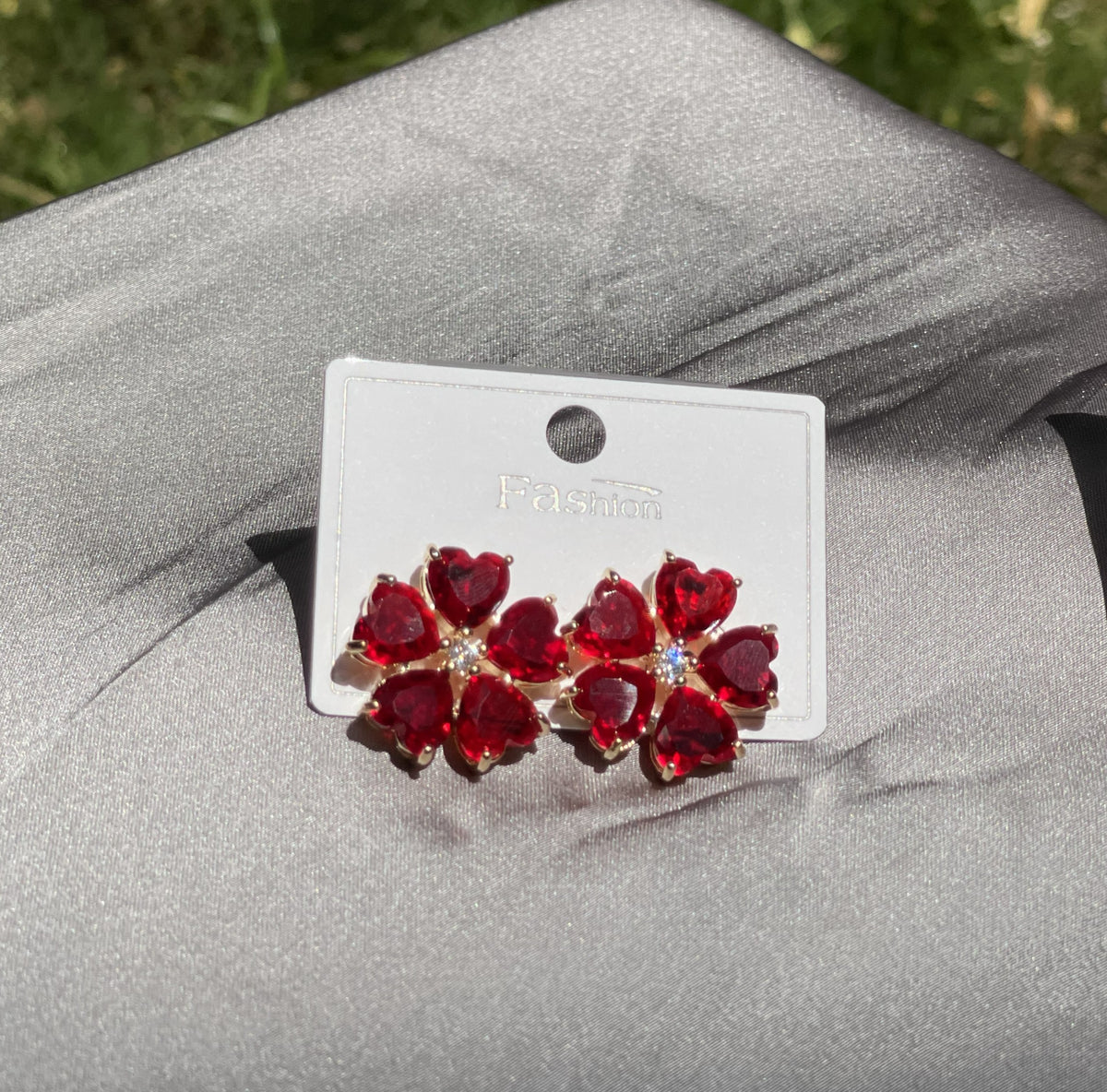 The Fiore Heart-Petal Studs