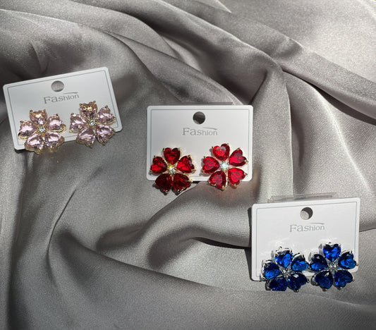 The Fiore Heart-Petal Studs