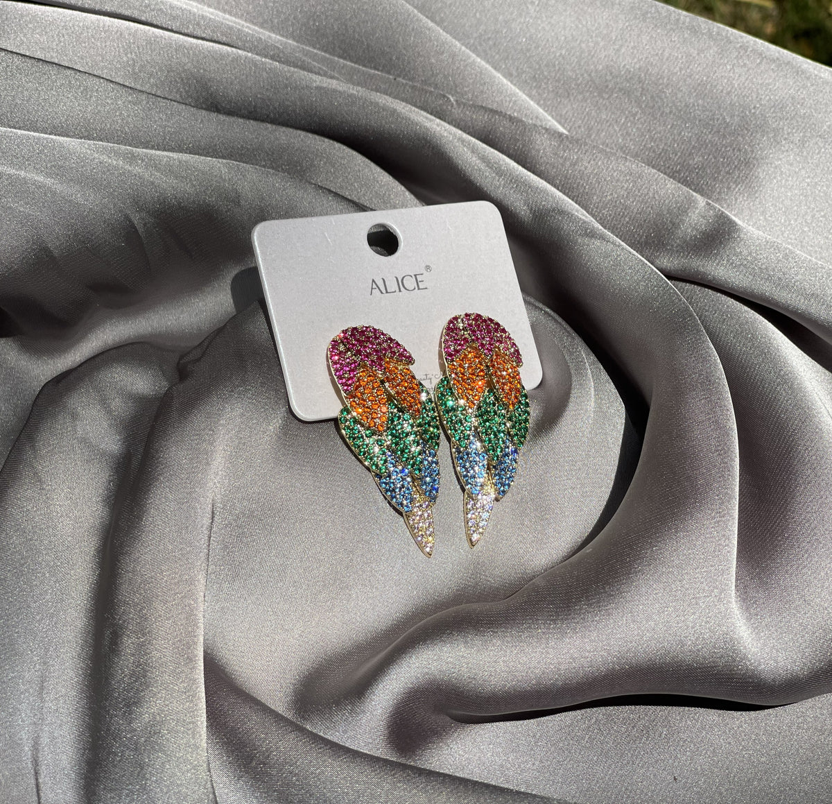 The Iris Feather Earrings
