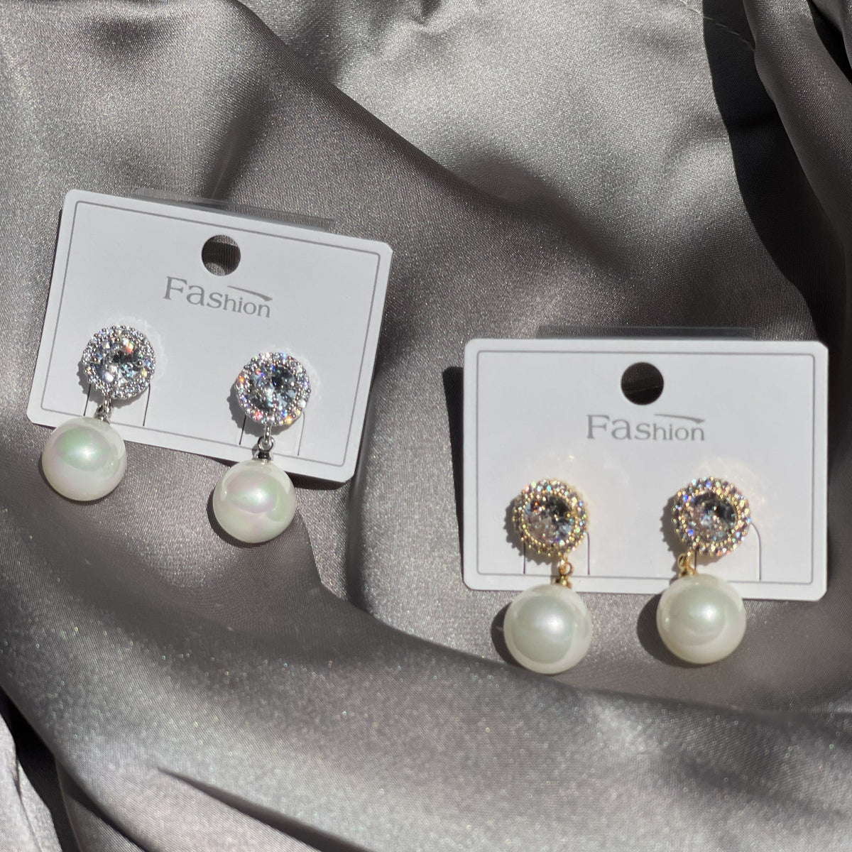 The Astris Solitaire Pearl Drops